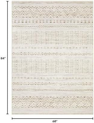 cotiled Boho 5x7 Area Rugs for Living Room: Soft Moroccan Washable Rug - Image 2