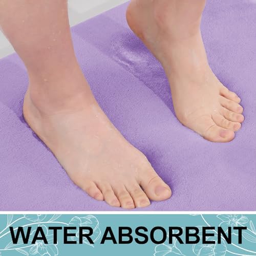 Smiry Memory Foam Bath Mat 24x16, Extra Soft and Absorbent Bathroom Rugs - Image 5