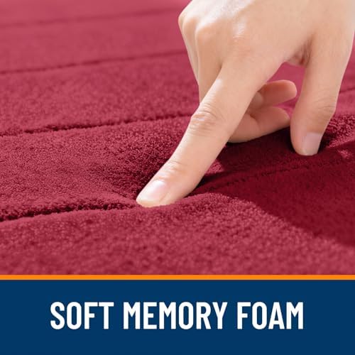 OLANLY Memory Foam Large Bath Mat 40x24, Super Soft Absorbent Bathroom Rugs - Image 5