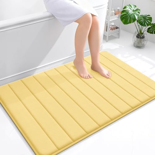 OLANLY Memory Foam Large Bath Mat 44x32, Super Soft Absorbent Bathroom Rugs by OLANLY
