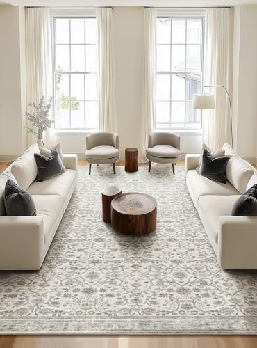 Machine Washable Rugs for Living Room: 10x14 Area Rugs for Bedroom by NoiFamo