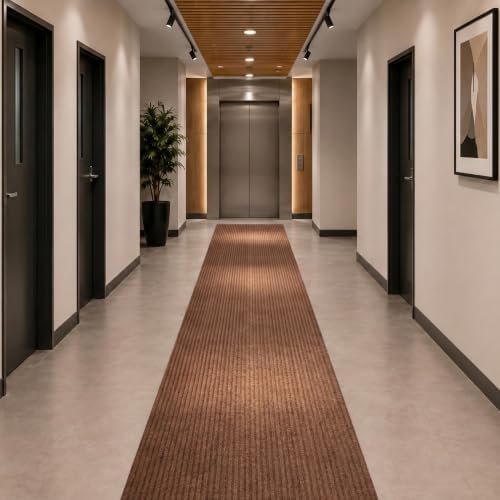 Ottomanson 3x12 Hallway Runner Rug – Non-Slip Indoor Outdoor Door Mat by Ottomanson