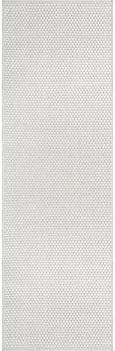 CAMILSON Indoor and Outdoor Runner Rug Off-White Solid Woven Design Easy-Cleaning Non Shedding Farmhouse Living Room Bedroom Garden Patio and Kitchen Washable Outside Carpet Alfombras (2x7) - Image 2