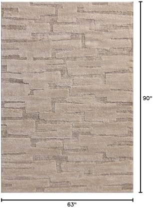 Loloi Amber Lewis Monty Collection MOT-04 Taupe/Beige 5'-3" x 7'-6", .50" Pile Height, Accent Rug - Image 2