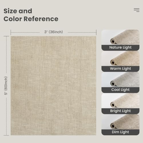 Valenrug 3x5 Entryway Rug, High-Low Pile Washable Rug for Bedroom, Beige - Image 2