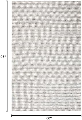 SAFAVIEH Marbella Collection Area Rug - 5' x 8', Light Brown & Ivory, Flat Weave Wool Design, Ideal for High Traffic Areas in Living Room, Bedroom (MRB392T) - Image 2