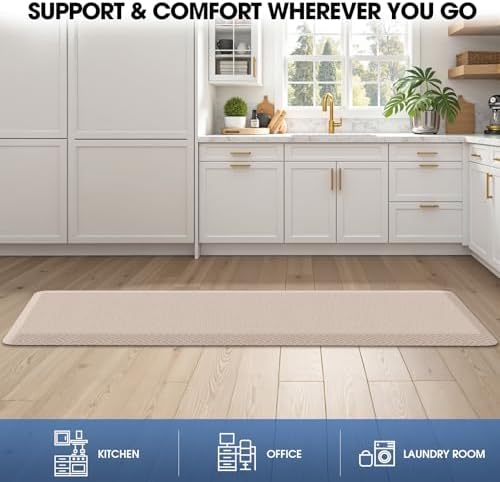 Anti-Fatigue Kitchen Mats for Floor Standing and Comfort Desk Mats 17"x60" - Image 7