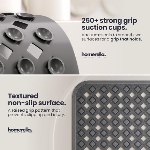 homerella Bathtub Mat Non Slip 35x16 Shower Mat Non Slip Anti Mold BPA Free - Image 2