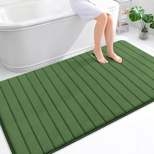 OLANLY Memory Foam Large Bath Mat 70x46, Super Soft Absorbent Bathroom Rugs by OLANLY