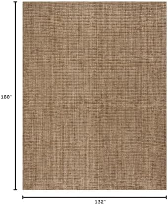 SAFAVIEH Natural Fiber Area Rug 11x15, Jute Knotted X-Large Natural NF447M - Image 2