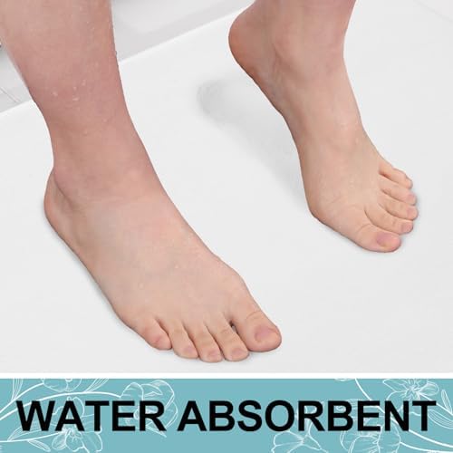 Smiry Memory Foam Bath Mat 47x17, Extra Soft and Absorbent Bathroom Rugs - Image 5