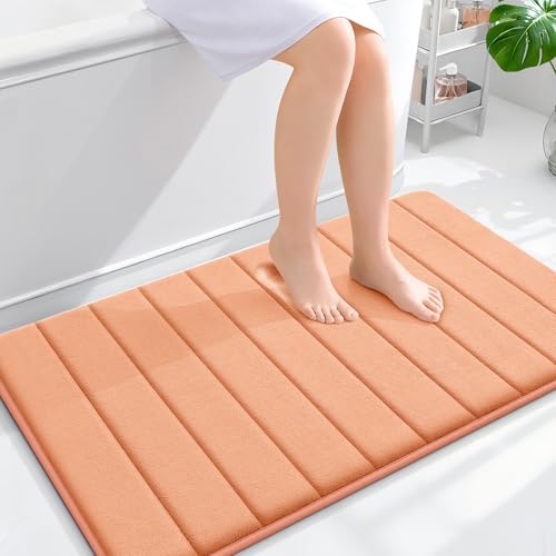 OLANLY Memory Foam Large Bath Mat 40x24, Super Soft Absorbent Bathroom Rugs by OLANLY