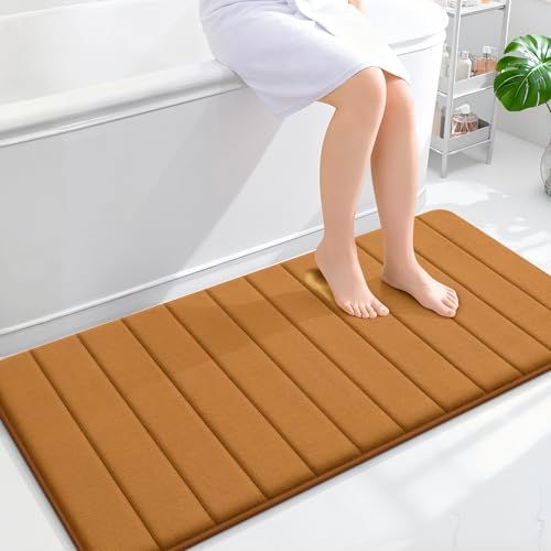 OLANLY Memory Foam Long Bathroom Rugs Runner 47x24, Super Soft Absorbent by OLANLY