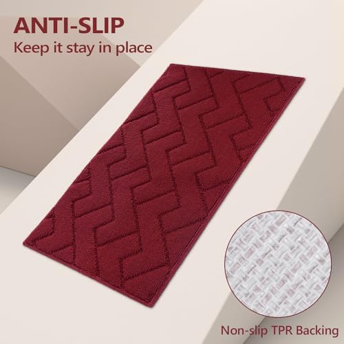 hicorfe Kitchen Runner Rug,20"x59"+20"x32" Kitchen Set,Non-Slip Kitchen Mat - Image 4