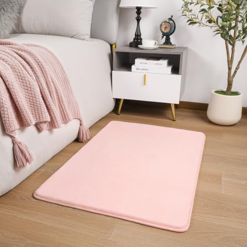 Amearea Modern Washable Runner Rugs, 2x3 Feet Pink Bedroom Runner Rug - Image 6