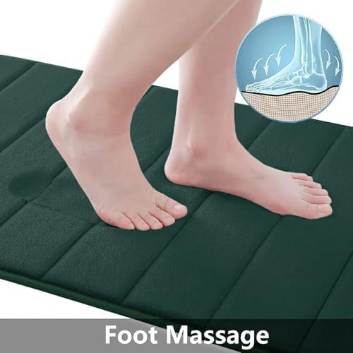 Buganda Memory Foam Bath Mat 47 x 17, Ultra Soft Absorbent Bathroom Rugs - Image 2