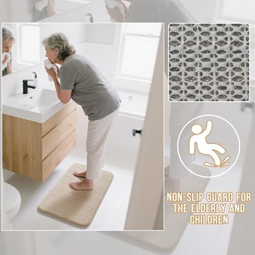Yimobra 55"x24" Large Bathroom Rug Runner, Memory Foam Bath Mat, Super Soft - Image 5