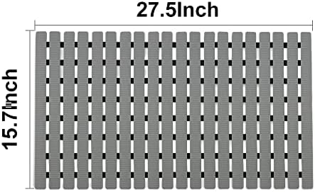 BEMISO Shower Mat Non Slip Bathtub Mat 27.5 x 15.7 Inch Bath Mat for Tub - Image 5