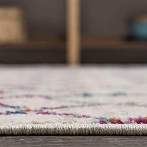 JONATHAN Y Boho Vintage Diamond Ivory/Multi Runner Rug 2X10 ft, Moroccan Hype for Living Room, Bedroom, Kitchen, Office, Easy-Cleaning, High Traffic, Pet-Friendly, Non-Shedding (MOH101E-210) - Image 6