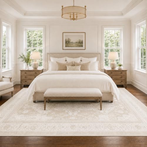 10x12 Area Rugs Washable Large Vintage Rug for Living Room Bedroom - Image 2