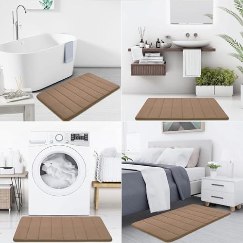 Buganda Memory Foam Bath Mat 24 x 16, Ultra Soft Absorbent Bathroom Rugs - Image 7