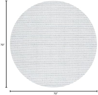 SAFAVIEH Marbella Collection Area Rug - 6' Round, Light Grey & Ivory, Flat Weave Wool Design, Ideal for High Traffic Areas in Living Room, Bedroom (MRB392F) - Image 2