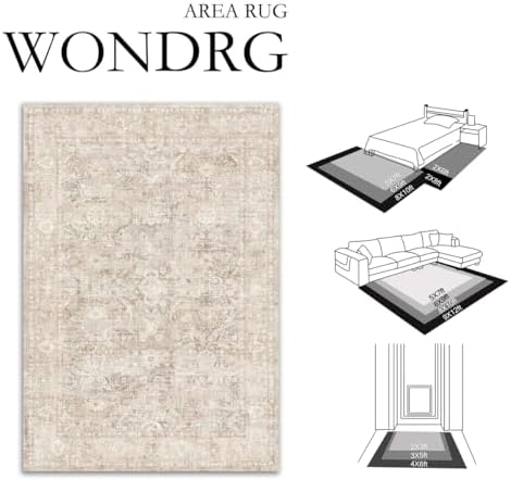 2x5 Beige Neutral Kitchen Hallway Runner Rug - Image 2