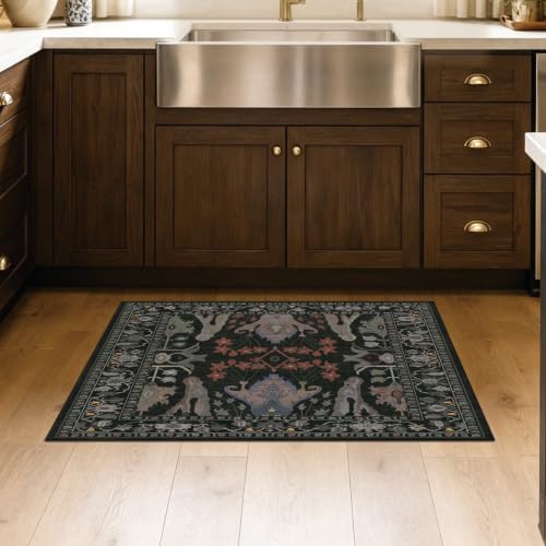 Entryway Rug 2X3 Small Rugs Floral Rug - Image 5