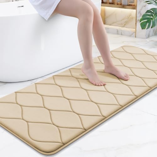 Smiry Memory Foam Bath Mat 59x24, Ultra Soft Absorbent Bathroom Rugs by Smiry