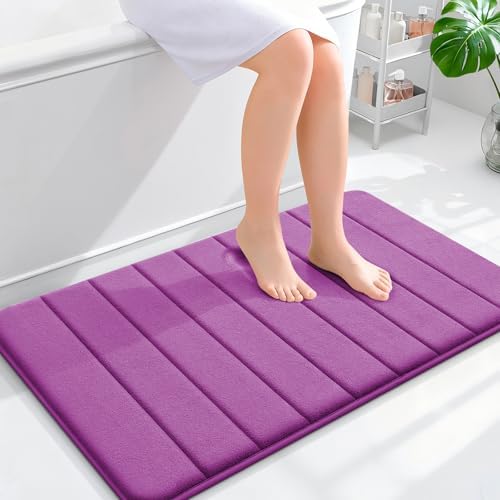 OLANLY Memory Foam Bath Mat 36x24, Super Soft and Absorbent Bathroom Rugs by OLANLY
