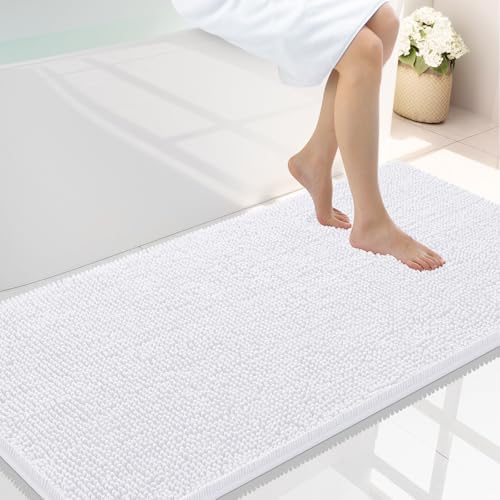 Smiry Bathroom Rugs 44X24, Luxury Chenille Extra Soft Absorbent Bath Mat by Smiry