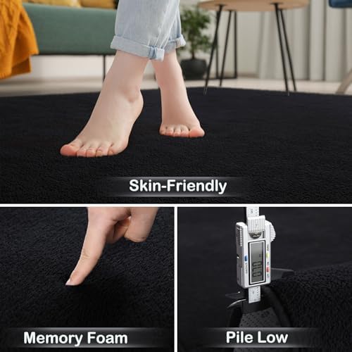 Keeko 2x6 Area Rugs for Living Room,Soft Washable Memory Foam Bedroom Rug - Image 2