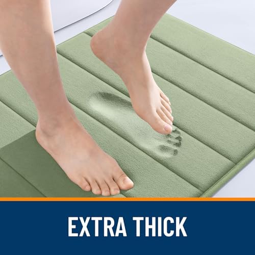 OLANLY Memory Foam Long Bathroom Rugs Runner 59x20, Super Soft Absorbent - Image 6