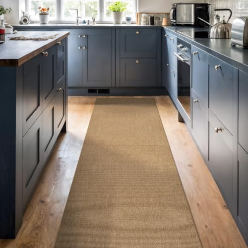CAMILSON Easy Jute Runner Rug 2x7, Indoor Outdoor Natural Farmhouse Area Rugs for Living Room and Kitchen Rug, Solid Boho Woven Design, Easy-Cleaning, Washable Outside Carpet Alfombras (2 x 7) - Image 5