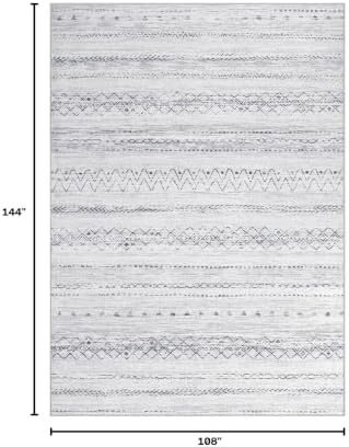 cotiled Boho 9x12 Area Rug for Living Room: Large Moroccan Washable Rug - Image 2