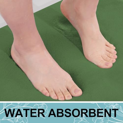 Smiry Memory Foam Bath Mat 30x20, Extra Soft and Absorbent Bathroom Rugs - Image 5