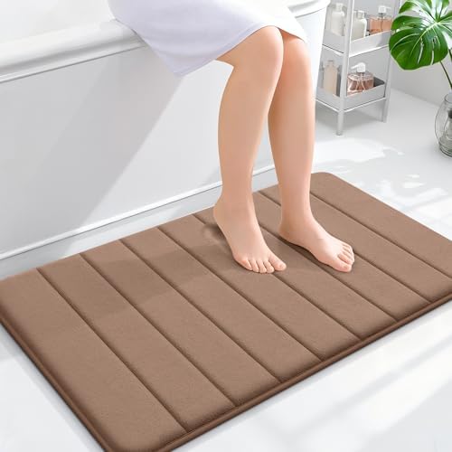 OLANLY Memory Foam Bath Mat 36x24, Super Soft and Absorbent Bathroom Rugs by OLANLY