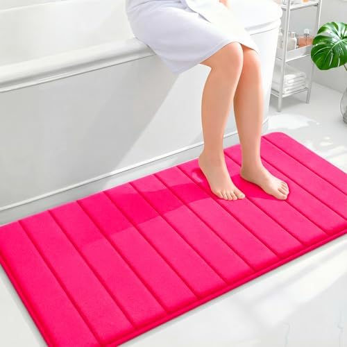 OLANLY Memory Foam Long Bathroom Rugs Runner 47x24, Super Soft Absorbent by OLANLY