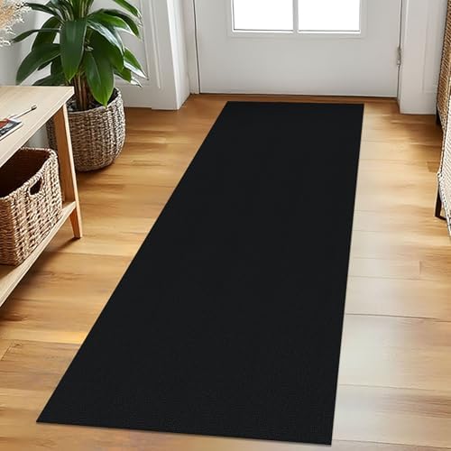 EARTHALL Washable Runner Rug, Non Slip Entry Runner, 2x5 Ft, Black Heather by Unknown