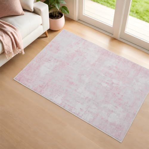 2x3 Area Rug Washable Abstract: Non Slip Throw Rugs for Entryway - Image 2