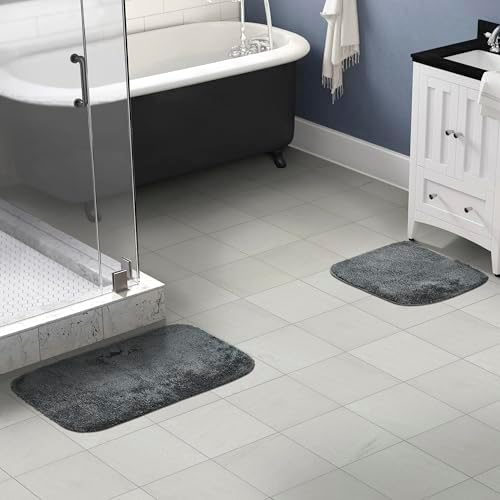 Garland Rug Traditional Bath Rug Set, 2-Piece Set, Dark Gray - Image 2