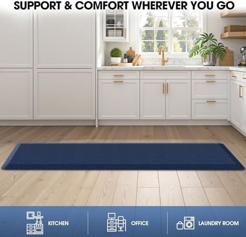 Anti-Fatigue Kitchen Mats for Floor Standing and Comfort Desk Mats 17"x60" - Image 7