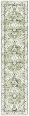 Yamaziot Washable Runner Rug, 2x8 Non-Slip Boho Vintage Hallway Kitchen Rug - Image 3