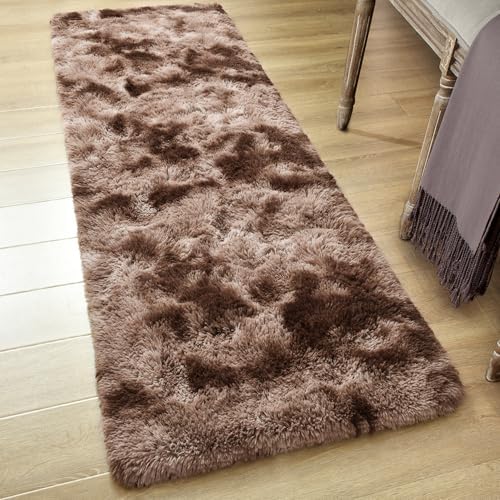 Tepook Fluffy Runner Rugs for Bedroom Aesthetic 2x6 Shag Soft Bedside Rug - Image 4