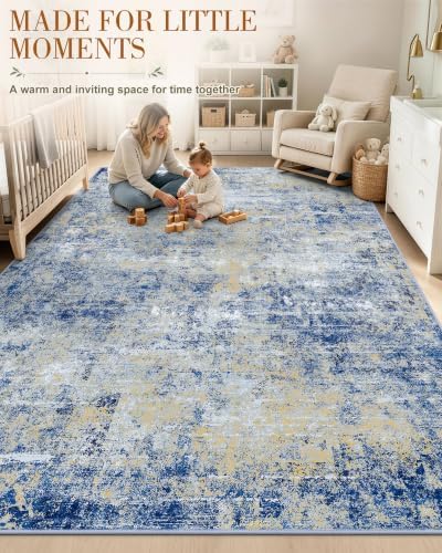 OLANLY 5x8 Washable Area Rug, Soft Non Slip Carpet for Bedroom Living Room - Image 4