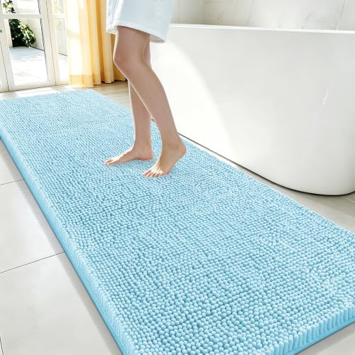 Smiry Bathroom Rugs 59X24, Luxury Chenille Extra Soft Absorbent Bath Mat by Smiry