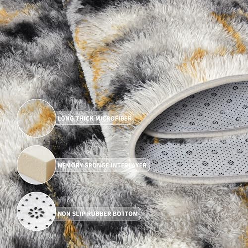 Tepook Soft Fluffy Rugs for Bedroom, 4x6 Area Rug for Living Room - Image 5