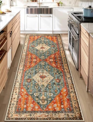 SERISSA 2x6 Washable Non Slip Boho Runner Rug for Hallway by SERISSAHomeDecorCollection