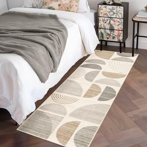 MUJOO Boho Runner Rug Washable,2x6 Area Rugs Non Slip Modern Abstract - Image 3