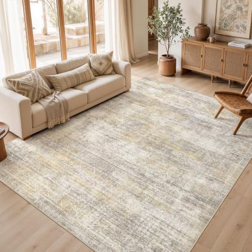 cotiled Boho 10x14 Area Rug for Living Room: Large Moroccan Washable Rug by COTILED